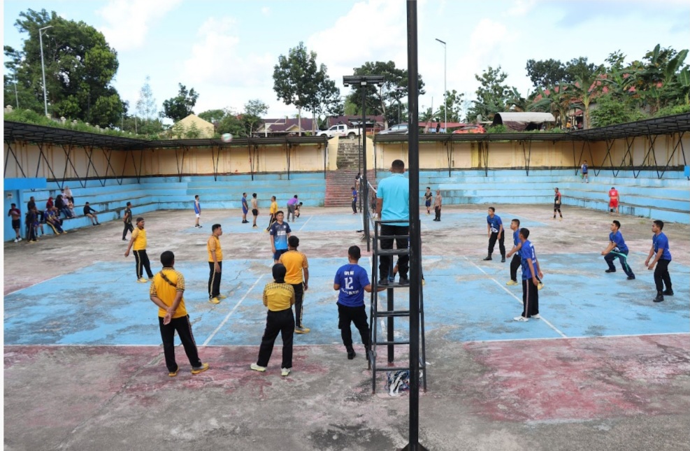 Meriahkan Hut Bhayangkara Ke 78, Polres Buton Gelar Turnamen Bola Voli