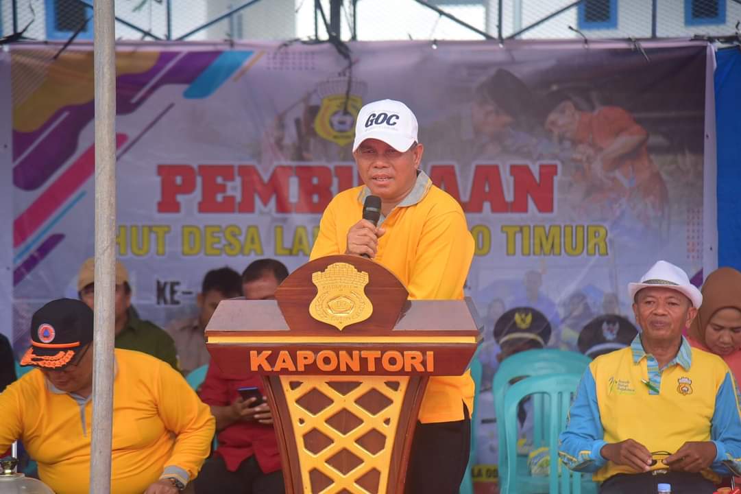 Pj. Bupati Buton Buka Lomba HUT Ke - 19 Desa Lambusango Timur