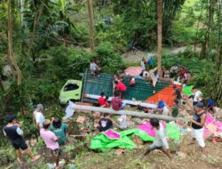 Truk Tujuan Wakatobi Terjun Ke Jurang Wakangka Gegara Mati Mesin