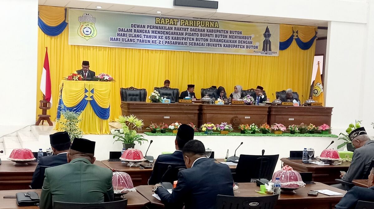 DPRD Buton Gelar Sidang Paripurna HUT Buton ke 65