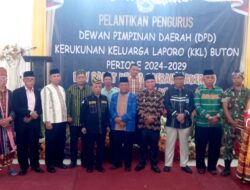 Pj Bupati Hadiri Pelantikan Pengurus DPD KKL Buton
