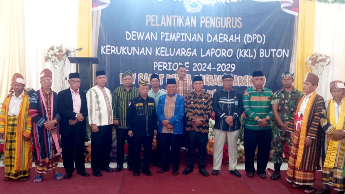 Pj Bupati Hadiri Pelantikan Pengurus DPD KKL Buton