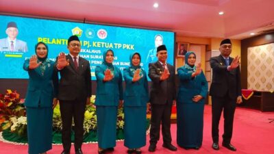 Ketua TP PKK Sultra Kukuhan Pj Ketua TP PKK Kabupaten Buton, Buton Selatan dan Buton Tengah