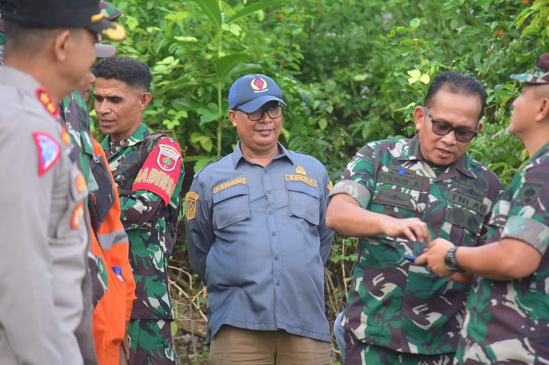 Sekda Buton dan Dandim Buton Tinjau Lokasi Pembangunan Yonif di Desa Gunung Jaya