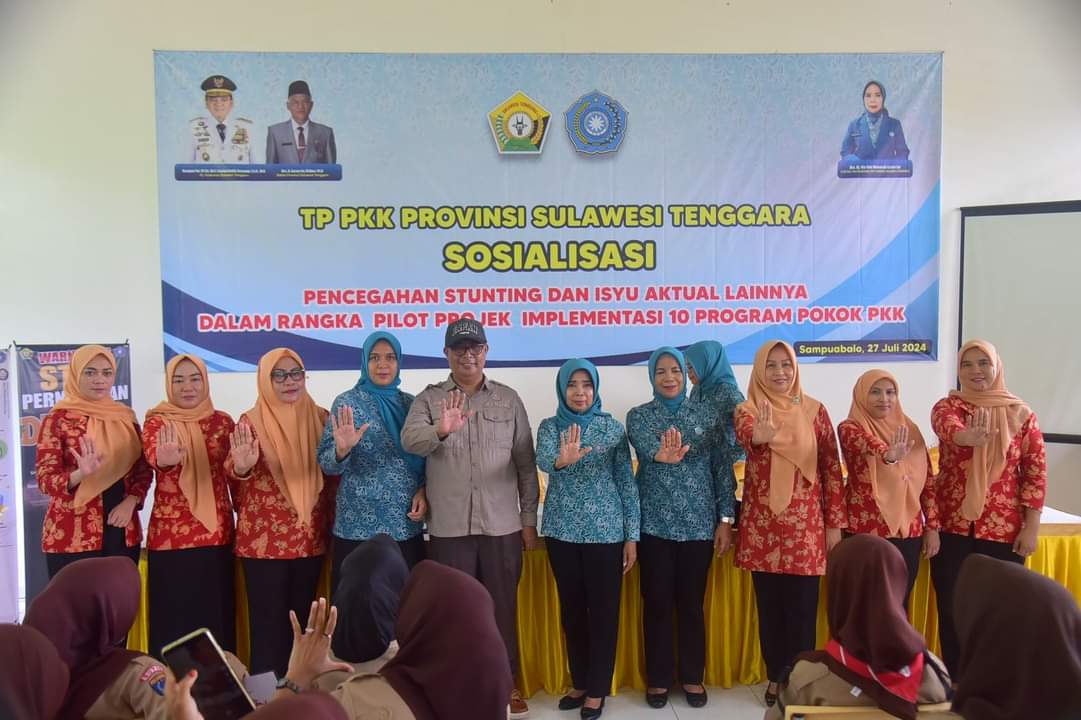 TP PKK Provinsi Sultra Sosialisasi Pencegahan Stunting di Buton