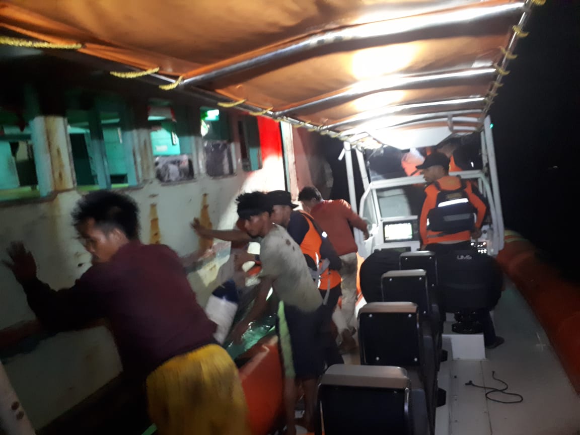 Kapal Nelayan Patah Kemudi dan Bocor di Perairan Komponoane Wakatobi, SAR: Penumpang Selamat!