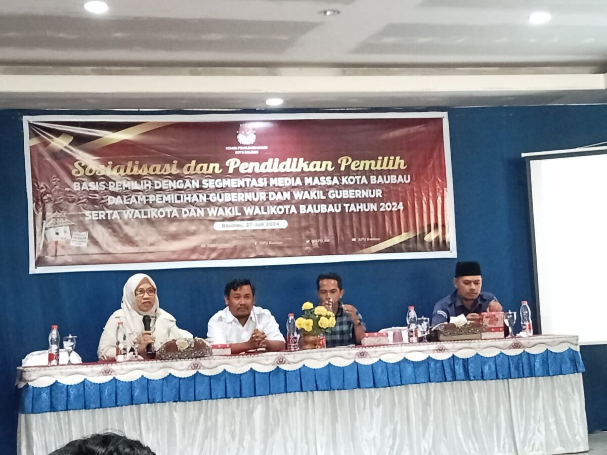 KPU Baubau Harap Peran Pers dapat Cegah Penyebaran Hoaks Dan Freming