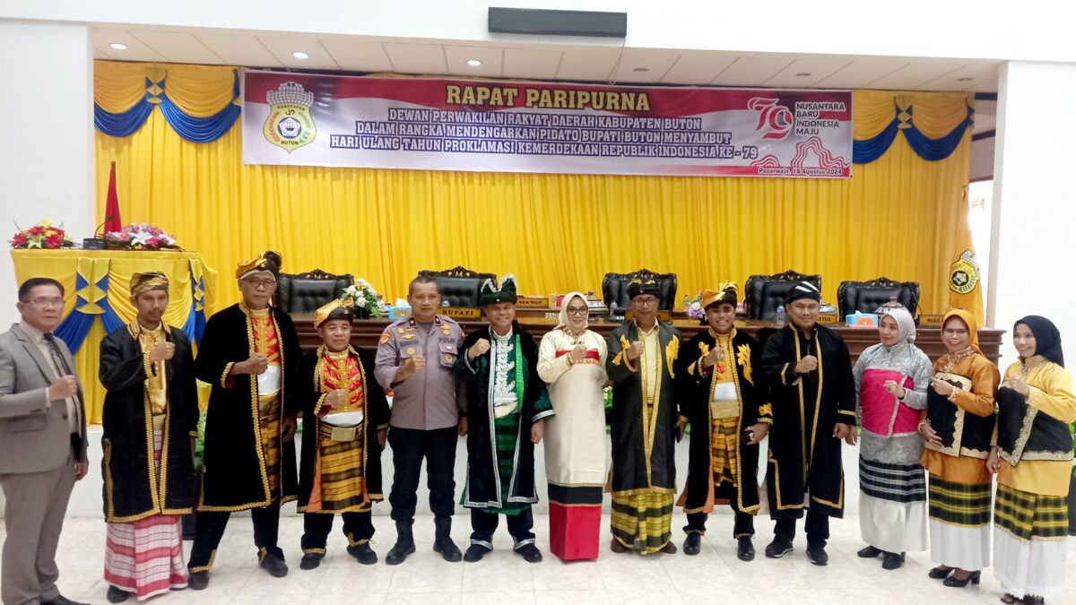 DPRD Buton Gelar Rapat Paripurna Peringati HUT ke-79 RI