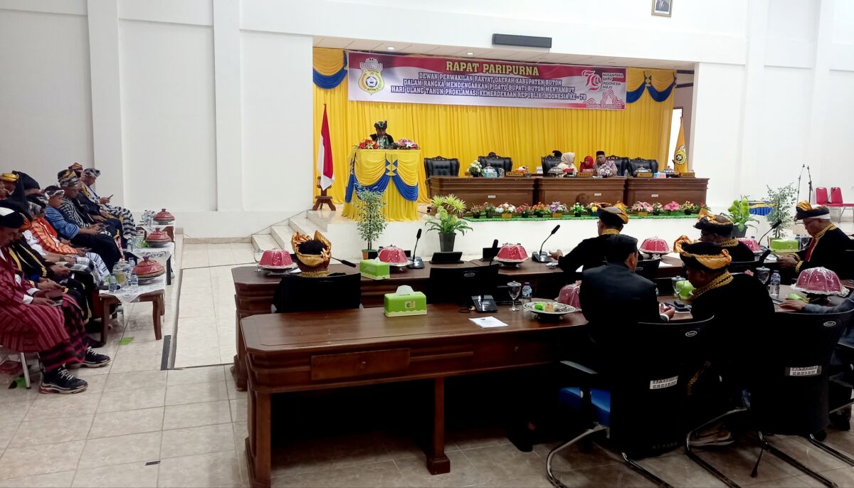 DPRD Buton Gelar Rapat Paripurna Peringati HUT ke-79 RI DPRD Buton Gelar Rapat Paripurna Peringati HUT ke-79 RI