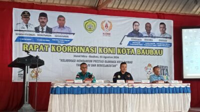 Koni Baubau Gelar Rapat Koordinasi Dengan Semua Cabor