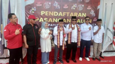 Cabup H. La Ode Naane dan H. Akalim jadi Pendaftar Pertama di KPU