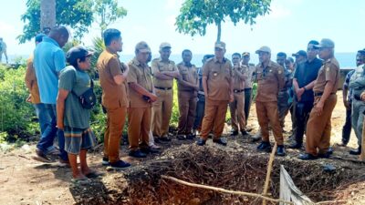 Kerap Banjir, Pj Bupati Buton Bantu Pembangunan Saluran Air di Pasar Sabho