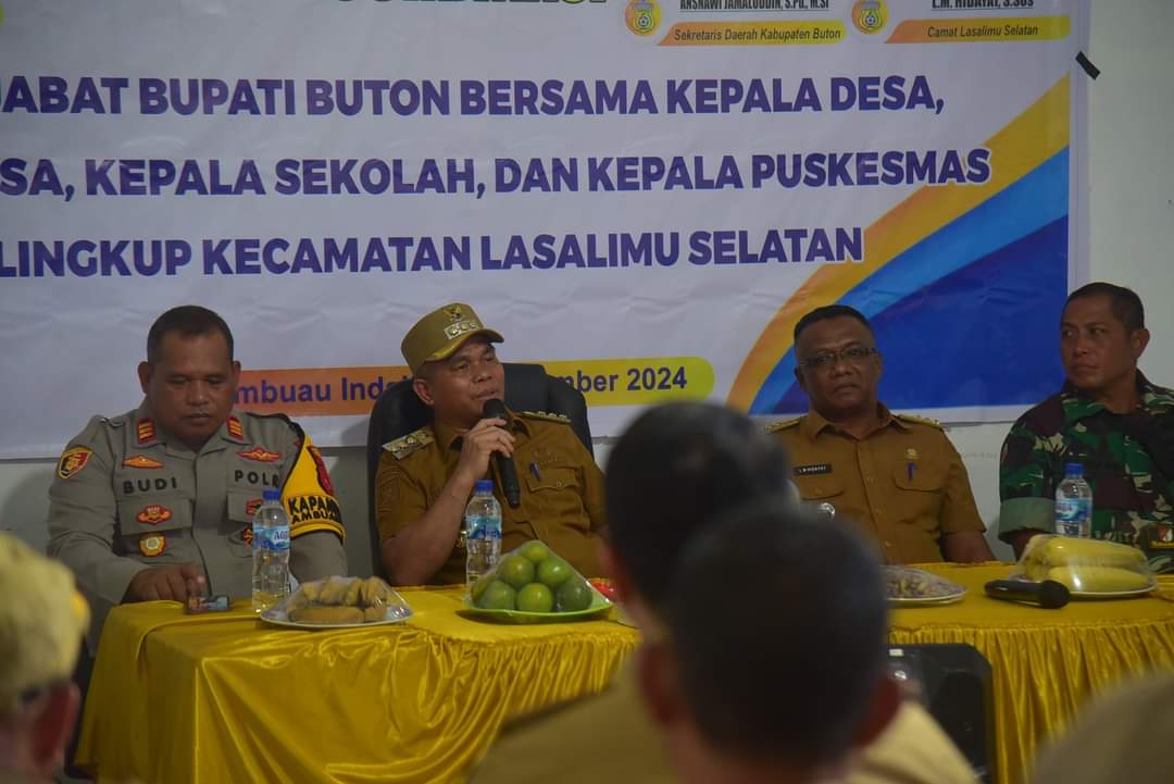 Pj. Bupati Gelar Rakor di Lasalimu Selatan