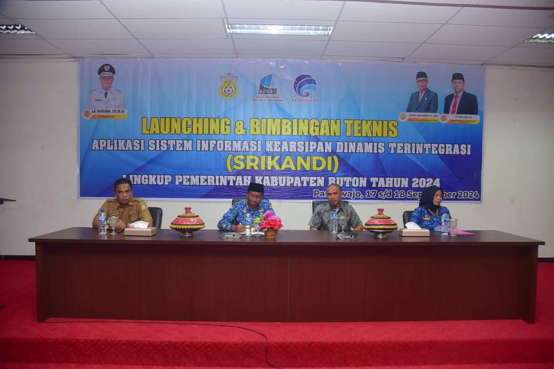 Pemkab Buton Launching dan Gelar Bimtek Aplikasi Srikandi
