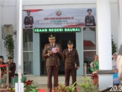 Kajari Baubau Pimpin Upacara Peringatan Hari Lahir Kejaksaan Ke-79