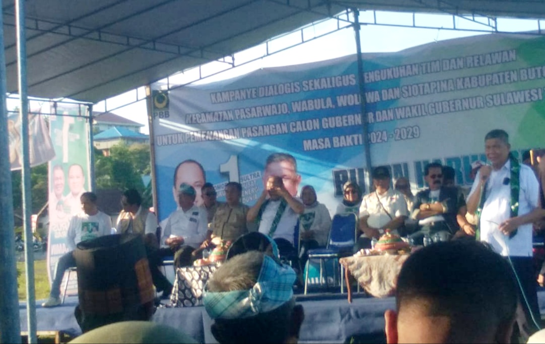 Kampanye Dialogis di Buton Ruksamin -Sjafei Sampaikan Program Beasiswa untuk Mahasiswa