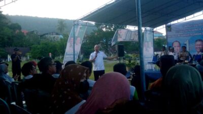 Kampanye Dialogis di Buton Ruksamin -Sjafei Sampaikan Program Beasiswa untuk Mahasiswa