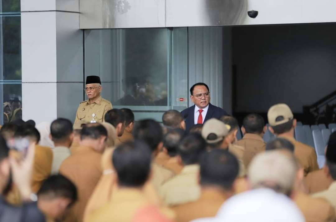 Pimpin Apel Gabungan Pj Gubernur Sultra Tegaskan Netralitas ASN