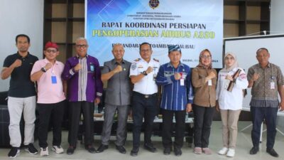 Sekda Buton Hadiri Rakor Persiapan Pengoperasian Airbus A320