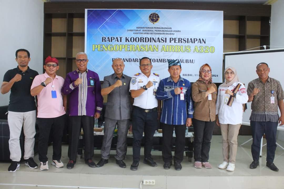 Sekda Buton Hadiri Rakor Persiapan Pengoperasian Airbus A320