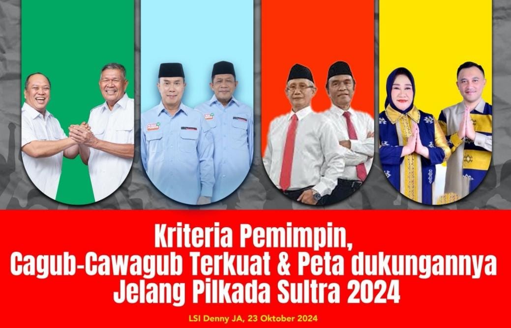 Survei LSI Pilgub Sultra: ASR-Hugua Teratas
