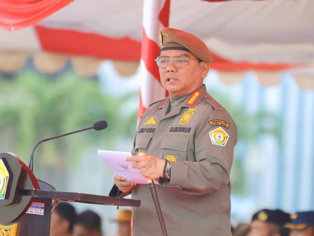 Pj Gubernur Pimpin Apel Gelar Pasukan Kesiapsiagaan Pilkada Serentak di Sultra