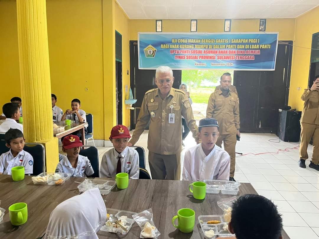 Dukung Program Presiden RI, Pemprov Beri Makanan Bergizi Gratis ke Panti Asuhan