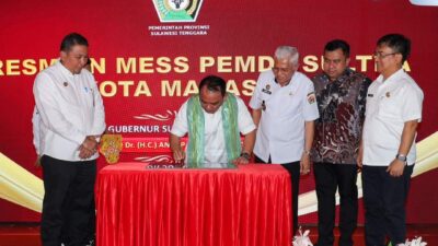 Pj Gubernur Sultra Resmikan Mess Pemda Sultra di Makassar