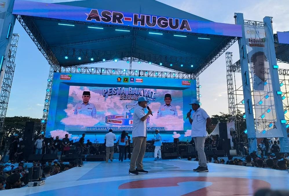 Kampanye Akbar di Kendari, ASR-Hugua Kembali Ingatkan Masyarakat Sultra Jangan Salah Pilih