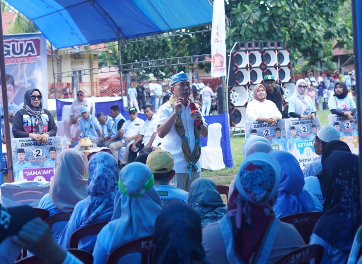 Kampanye di Wakatobi, ASR-Hugua Ingatkan Masyarakat Jangan Salah Pilih