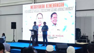 ASR-Hugua Menang Telak Hitung Cepat, Minta Pendukung Tak Euforia ASR-Hugua Menang Telak Hitung Cepat, Minta Pendukung Tak Euforia