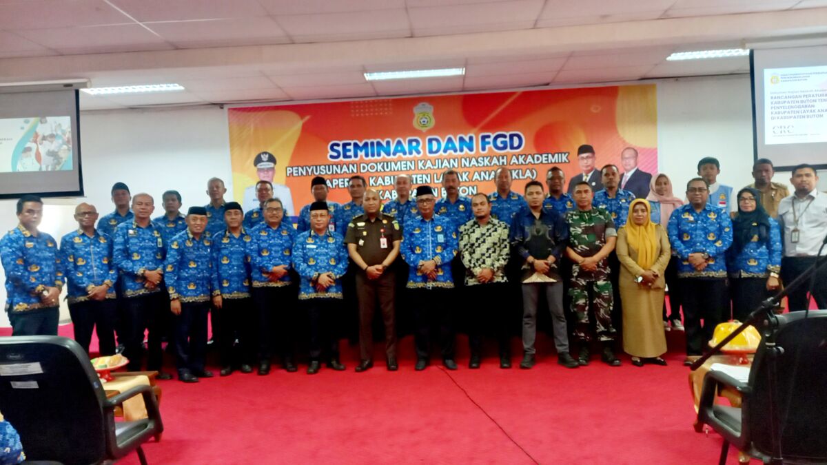 Wujudkan Kabupaten Layak Anak, Pemda Buton Gelar Seminar