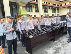 Kapolres Buton Cek Senpi Aparat
