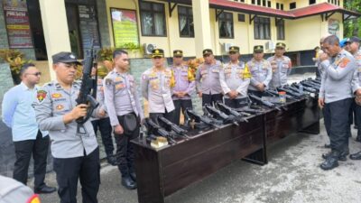 Kapolres Buton Cek Senpi Aparat