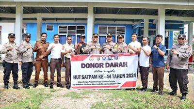 HUT Satpam, Polres Buton Gelar Donor Darah