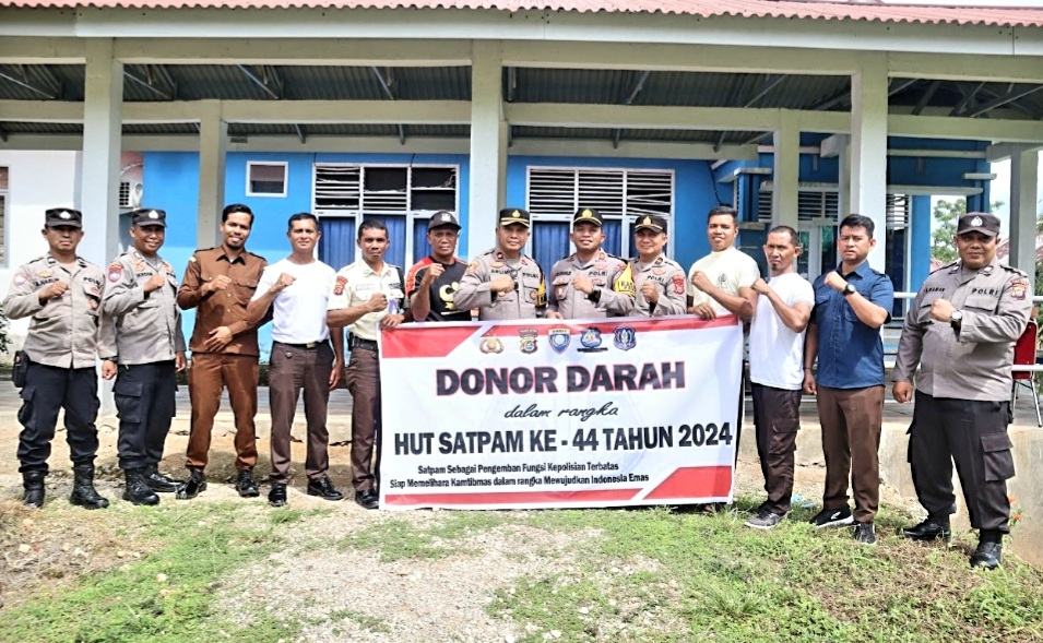 HUT Satpam, Polres Buton Gelar Donor Darah