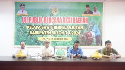 Pemkab Buton Lakukan Uji Publik Rencana AksiDaerah Kelapa Sawit