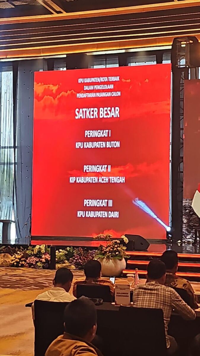 Sukses Gelar Pilkada, KPU Buton Raih Penghargaan Tingkat Nasional 2024