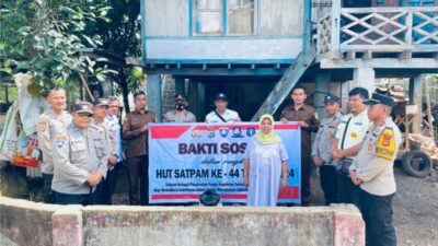 Sat Binmas Polres Buton Gelar Bakti Sosial Peringati HUT Satpam