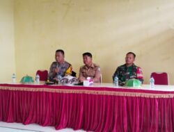 Wujudkan Kamtibmas Kondusif, Kapolsek Lapandewa Gelar Rakor Lintas Sektoral