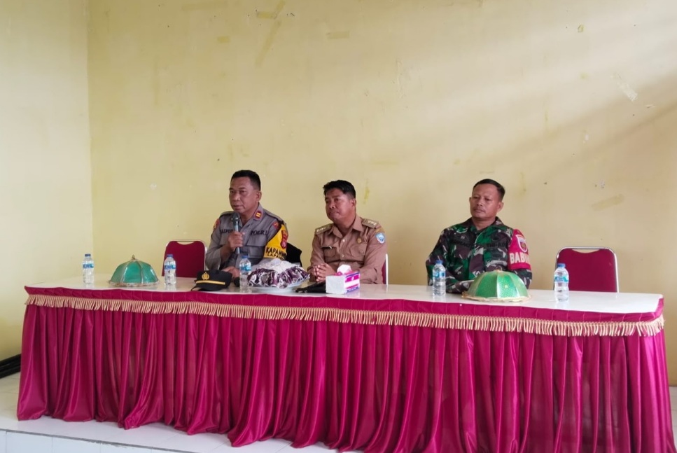 Wujudkan Kamtibmas Kondusif, Kapolsek Lapandewa Gelar Rakor Lintas Sektoral