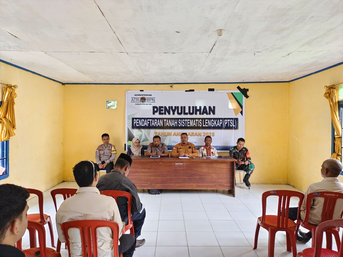 BPN Buton Sosialisasi Program PTSL di Desa Warinta