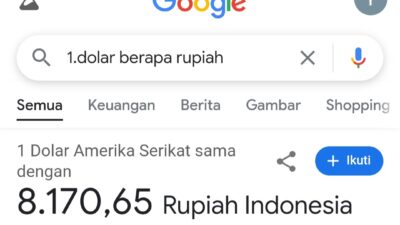 Heboh Dolar AS Tiba-tiba Anjlok Jadi Rp 8.000-an di Google