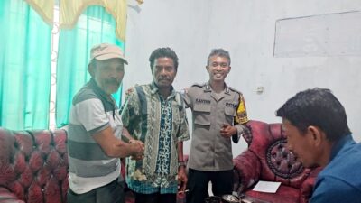 Bhabinkamtibmas Lasalimu Mediasi Warga yang Bertikai