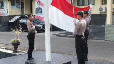 Upacara HKN, Kapolres Buton Ajak Personil Optimalkan Kinerja