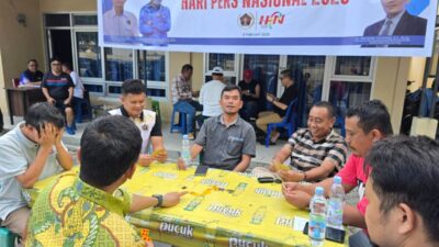 Hari Pers Nasional 2025, PWI Sulawesi Tenggara Gelar Lomba Domino