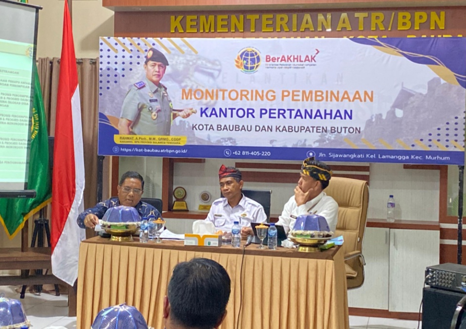 Kakanwil BPN Sultra Kunker di Wilayah Kepton