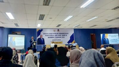 Anggota DPR RI H Ali Mazi SH Sosialisasi Empat Pilar Kebangsaan di Kampus ITK Buton