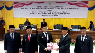 DPRD Gelar Sertijab Bupati dan Wakil Bupati Buton Periode 2025-2030