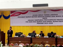 Bupati Buton Alvin Sampaikan Visi Misi di DPRD